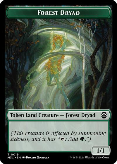 Forest Dryad (Ripple Foil) // Emblem - Vivien Reid Double-Sided Token