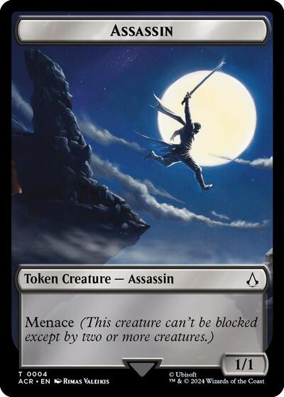 Assassin // A Mysterious Creature Double-Sided Token