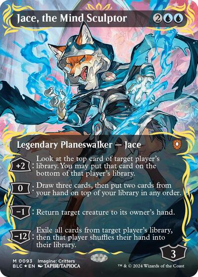 Jace, the Mind Sculptor (Borderless) (Raised Foil)