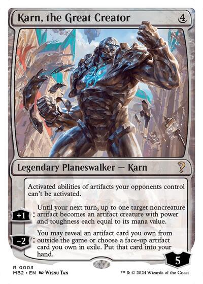 Karn, the Great Creator (White Border)