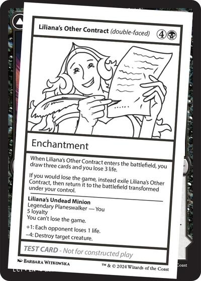 Liliana's Other Contract (double-faced)