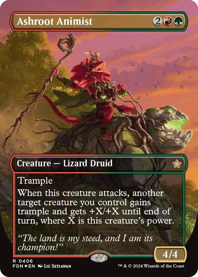 Ashroot Animist (Borderless) (Mana Foil)