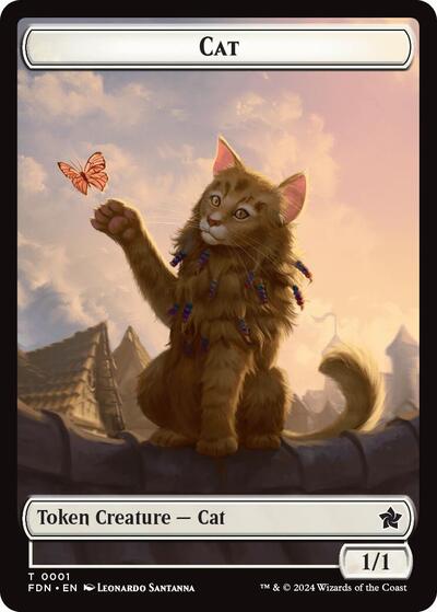 Cat (0001) // Cat (0002) Doubled-Sided Token