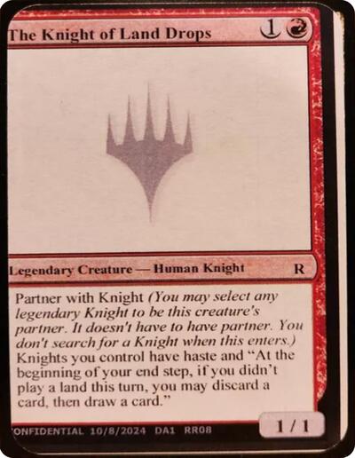 The Knight of Land Drops