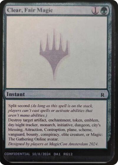 Clear, Fair Magic