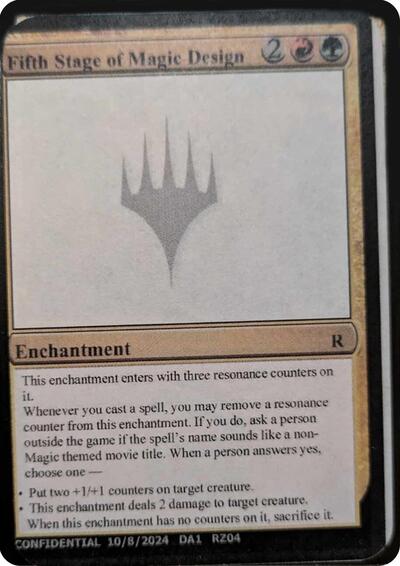 Fifth Stage of Magic Design