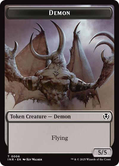 Demon // Human Cleric Double-Sided Token