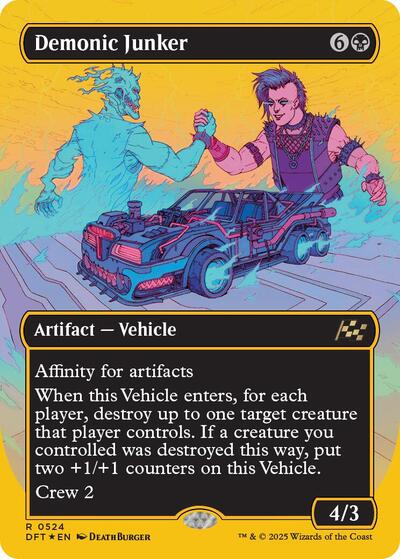 Demonic Junker (Borderless) (First-Place Foil)