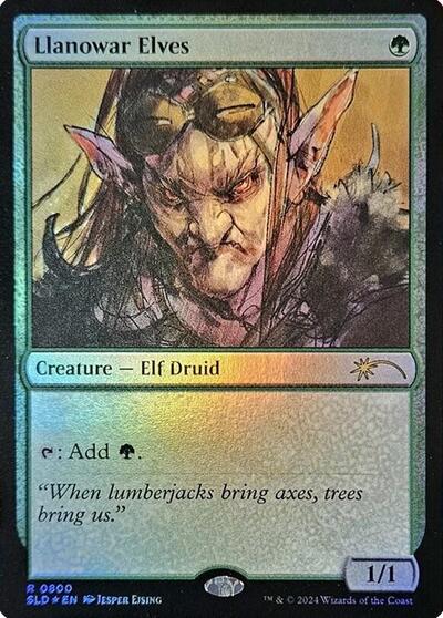 Llanowar Elves (0800) (Rainbow Foil)
