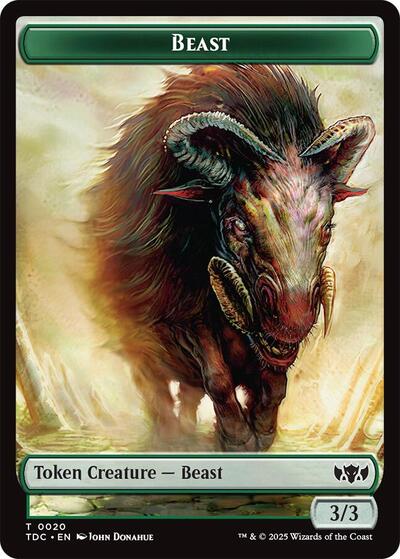Beast // Treasure Double-Sided Token