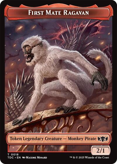 First Mate Ragavan // Treasure Double-Sided Token