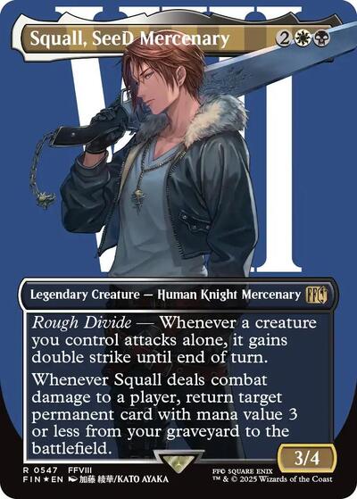 Squall, SeeD Mercenary (Borderless) (Surge Foil)