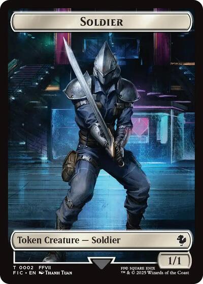 Soldier // Rebel Double-Sided Token (Surge Foil)