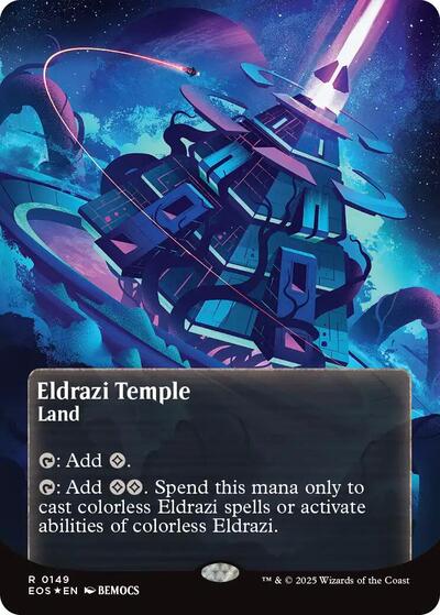 Eldrazi Temple (0149) (Borderless) (Galaxy Foil)