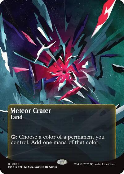 Meteor Crater (0161) (Borderless) (Galaxy Foil)
