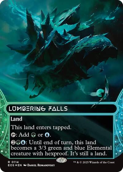 Lumbering Falls (0114) (Borderless) (Galaxy Foil)
