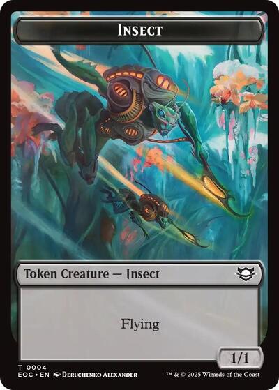 Insect // Elemental (0007) Double-Sided Token