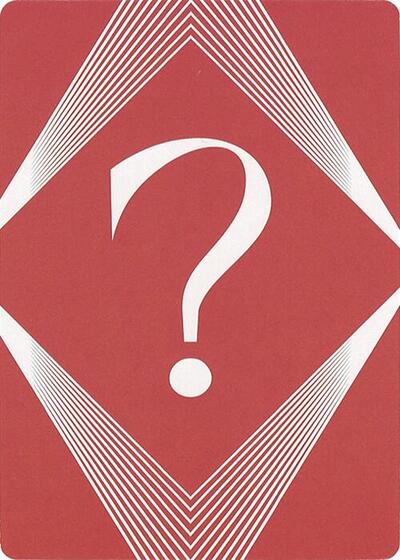 Question Mark Insert Card