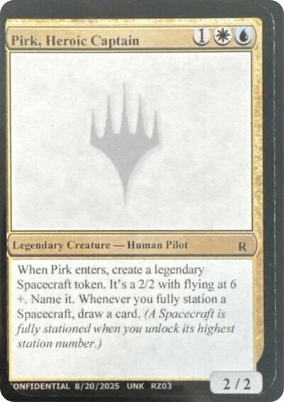 Pirk, Heroic Captain