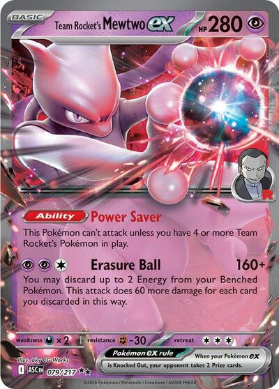 Team Rocket's Mewtwo ex - 079/217