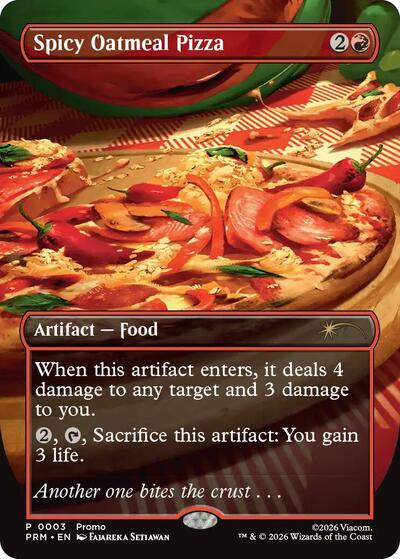Spicy Oatmeal Pizza (Borderless)