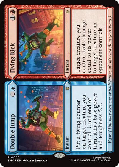 Double Jump // Flying Kick (Surge Foil)