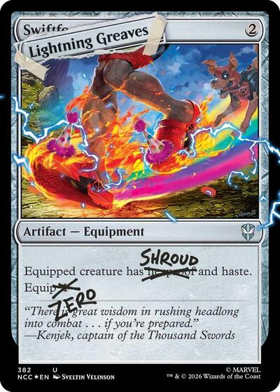 Lightning Greaves (382) (Pool Party Foil)