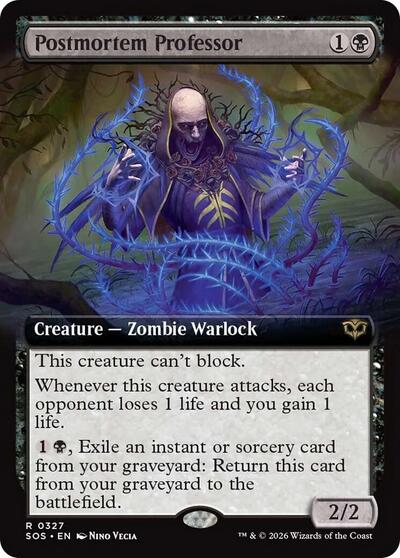 Postmortem Professor (Extended Art)