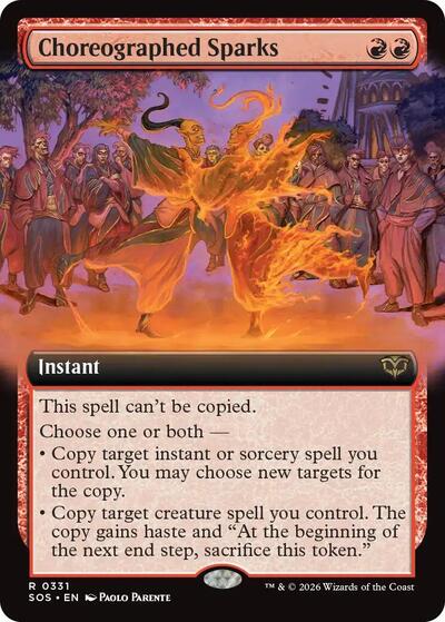 Choreographed Sparks (Extended Art)