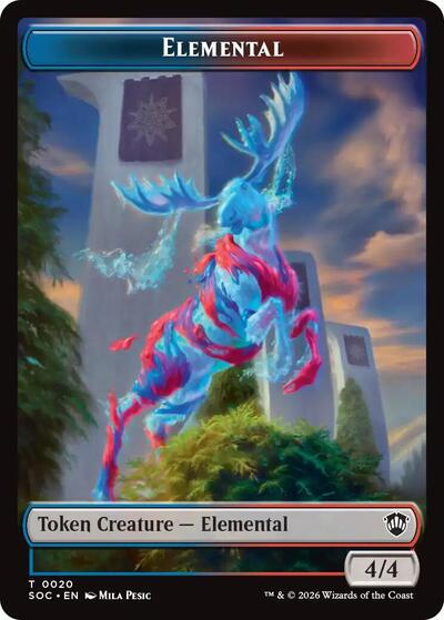 Elemental (0020) // Treasure Double-Sided Token