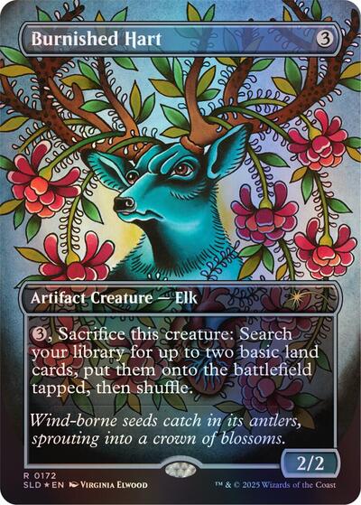 Burnished Hart (Rainbow Foil)