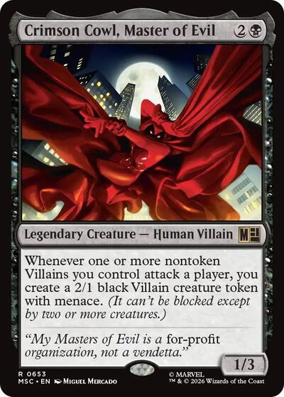 Crimson Cowl, Master of Evil