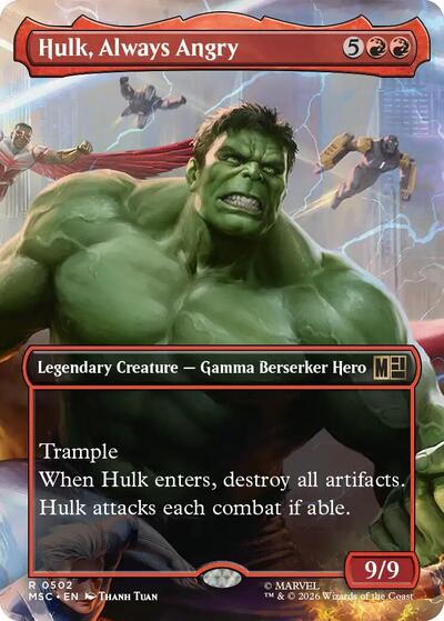 Hulk, Always Angry (Borderless)