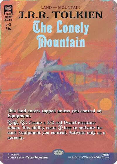 The Lonely Mountain (Borderless) (0248) (Surge Foil)