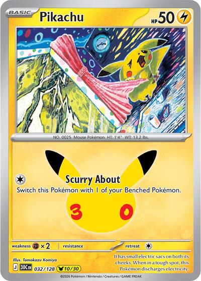 Pikachu - 032/128