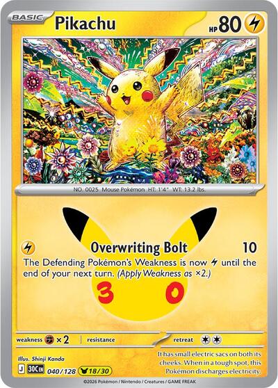 Pikachu - 040/128