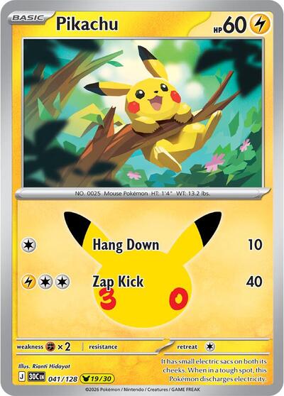 Pikachu - 041/128