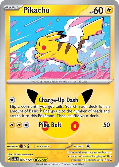 Pikachu - 042/128