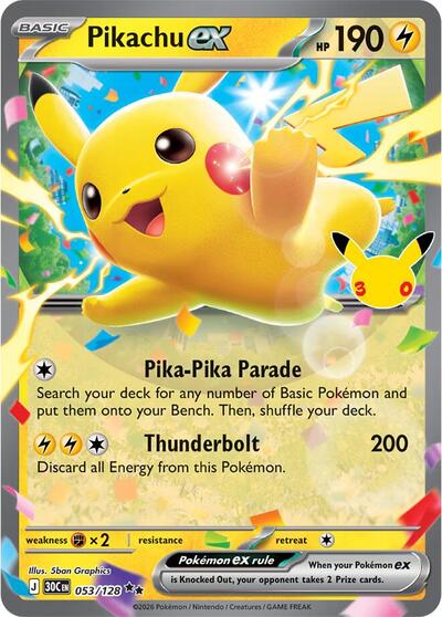 Pikachu ex - 053/128