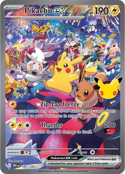 Pikachu ex - 150/128