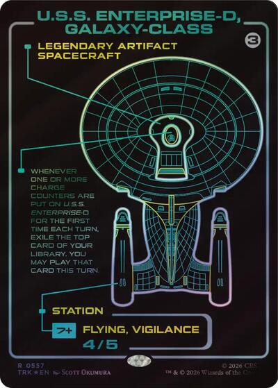 U.S.S. Enterprise-D, Galaxy-Class (Surge Foil)