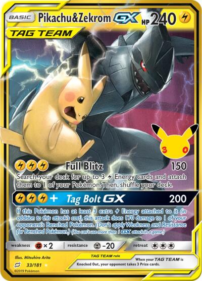 Pikachu & Zekrom GX