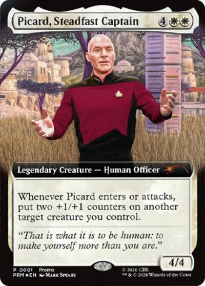 Picard, Steadfast Captain (Extended Art)
