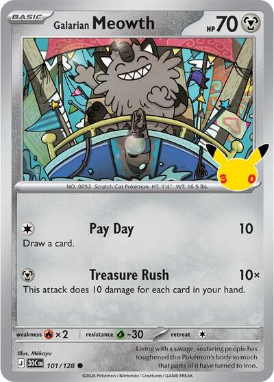 Galarian Meowth - 101/128