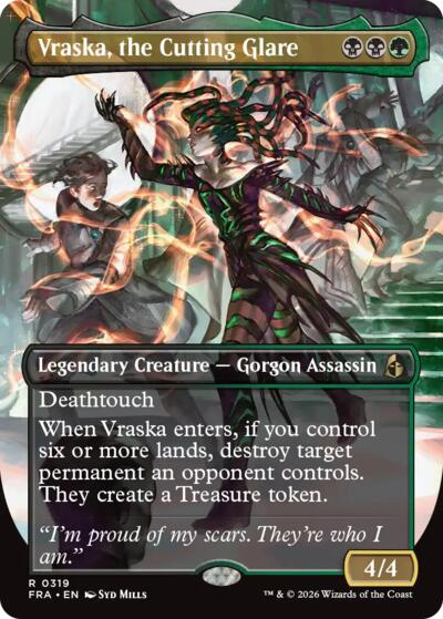 Vraska, the Cutting Glare (Borderless)