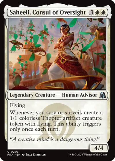 Saheeli, Consul of Oversight