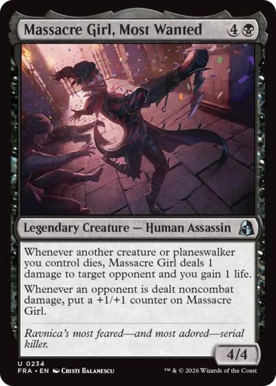 Massacre Girl, Most Wanted