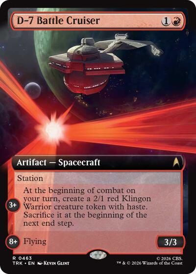 D-7 Battle Cruiser (Extended Art)
