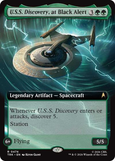 U.S.S. Discovery, at Black Alert (Extended Art)