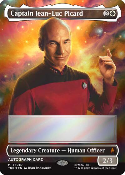 Captain Jean-Luc Picard (Borderless) (Signed)